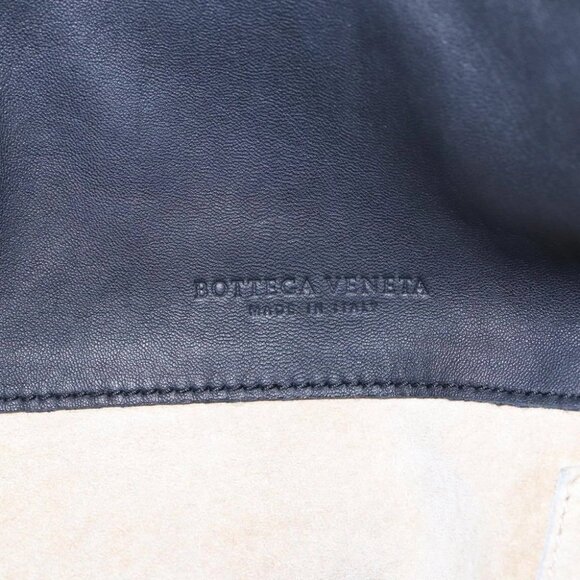 BOTTEGA VENETA INTRECCIATO Shoulder Bag Leather Black Auth ki4752 - Picture 15 of 16